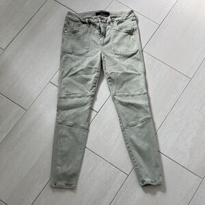 Liverpool Ankle Cargo Green Jeans